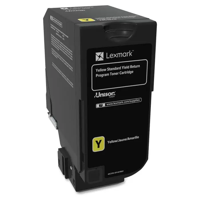 Seasonal Sale Lexmark Ink Toner Cartridge, 74C1SY0, Yellow